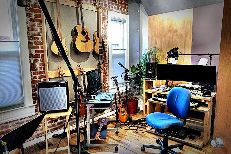 Make Great Music studio, looking northwest